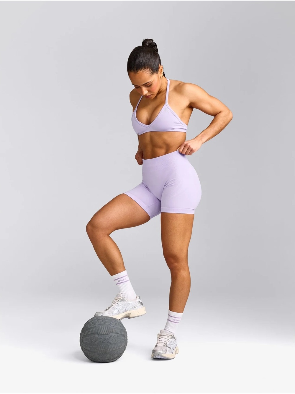 Oner Active Lilac Seamless High-Waist Bike Shorts